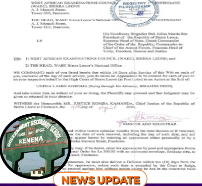 KOSA Takes WAEC to Court Over Cancellation of Top Student’s WASSCE Result