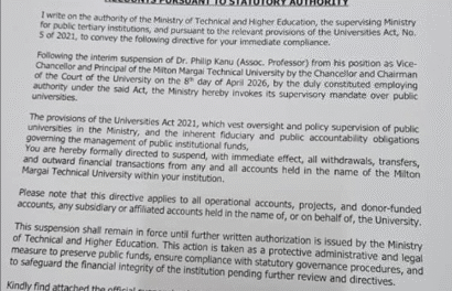 Gov’t Freezes Milton Margai University Accounts Amid Leadership Crisis