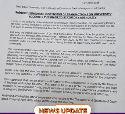 Gov’t Freezes Milton Margai University Accounts Amid Leadership Crisis