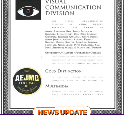 FBC and Illinois Journalism Students Win Gold at AEJMC Festival