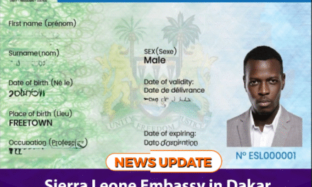 Sierra Leone Embassy in Dakar Launches Secure Biometric Consular Card