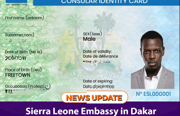 Sierra Leone Embassy in Dakar Launches Secure Biometric Consular Card