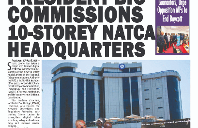 President Bio Commissions 10-Storey NatCA Headquarters