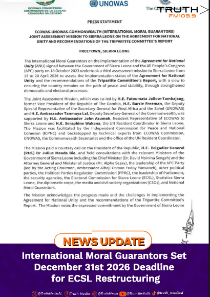 International Moral Guarantors Set December 31st 2026 Deadline for ECSL Restructuring