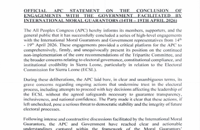 APC, Government and Moral Guarantors Seal ECSL Reform Deal