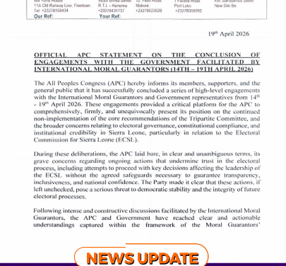 APC, Government and Moral Guarantors Seal ECSL Reform Deal