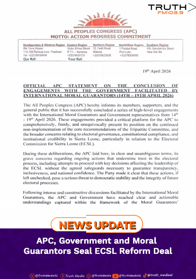 APC, Government and Moral Guarantors Seal ECSL Reform Deal