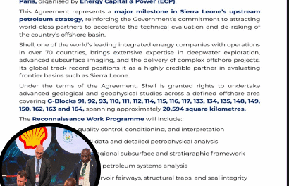 Sierra Leone Signs Landmark Petroleum Agreement with Shell