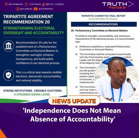 Independence Does Not Mean Absence of Accountability
