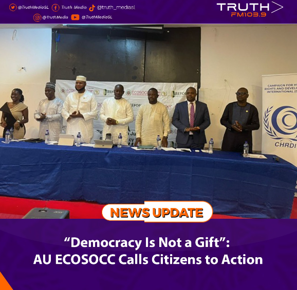 “Democracy Is Not a Gift”: AU‑ECOSOCC Calls Citizens to Action   