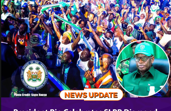 President Bio Celebrates SLPP Diamond Jubilee, Sets Tone for 2028 Elections