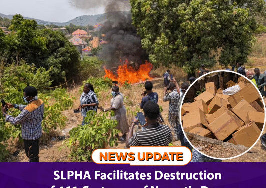 SLPHA Facilitates Destruction of 461 Cartoons of Narcotic Drugs