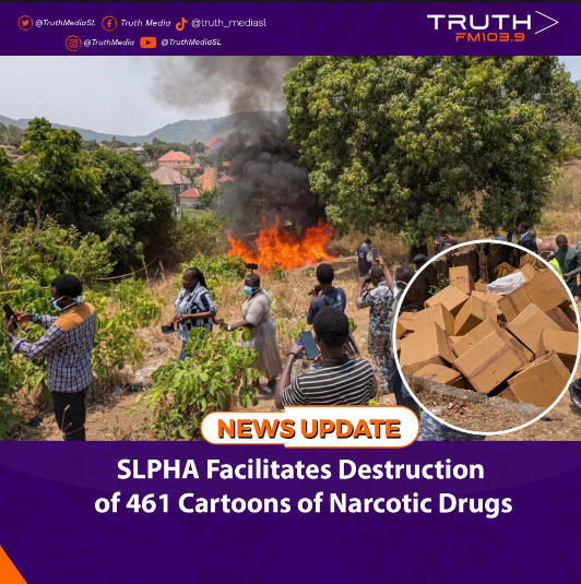 SLPHA Facilitates Destruction of 461 Cartoons of Narcotic Drugs