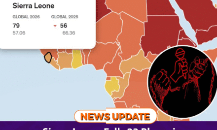 Sierra Leone Falls 23 Places in 2026 Press Freedom Index