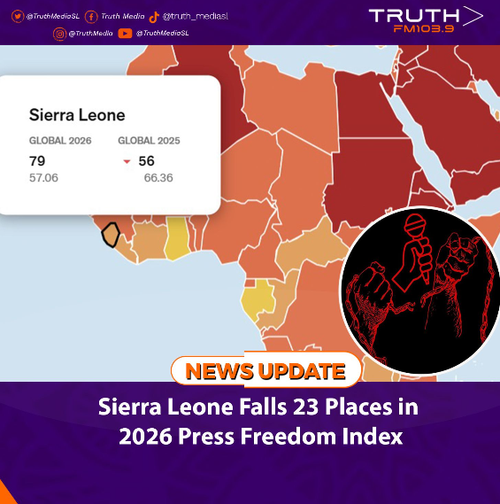 Sierra Leone Falls 23 Places in 2026 Press Freedom Index