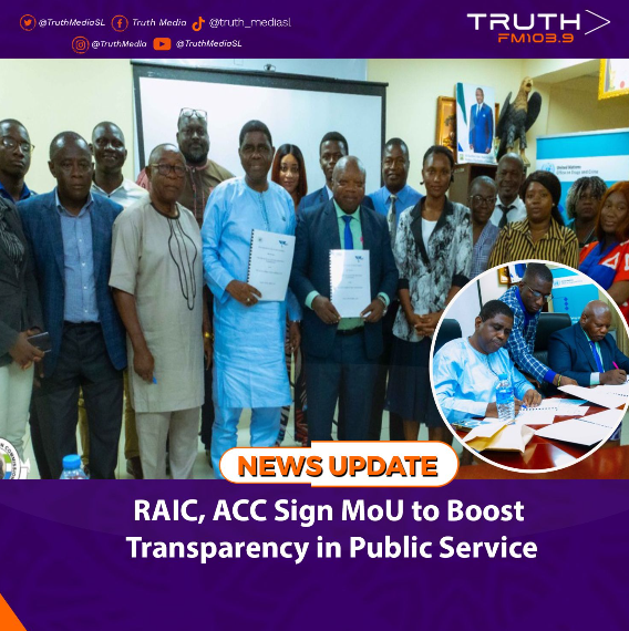 RAIC, ACC Sign MoU to Boost Transparency in Public Service
