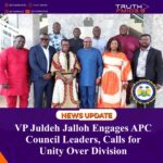 VP Juldeh Jalloh Engages APC Council Leaders, Calls for Unity Over Division