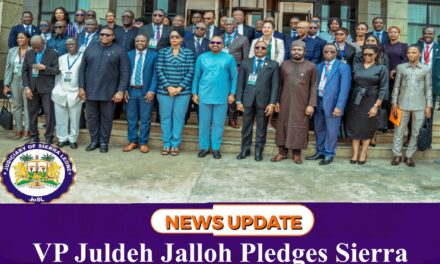VP Juldeh Jalloh Pledges Sierra Leone’s Commitment to Judicial Cooperation Across West Africa