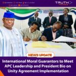 International Moral Guarantors to Meet APC Leadership and President Bio on Unity Agreement Implementation