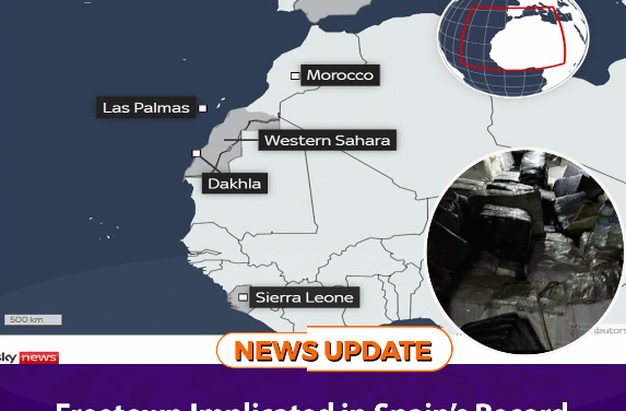 Freetown Implicated in Spain’s Record 35,000–40,000kg Cocaine Seizure