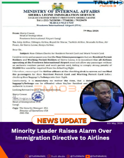Minority Leader Raises Alarm Over Immigration Directive to Airlines