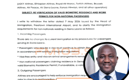 Immigration Department Withdraws Controversial Directive, Clarifies Permit Verification Rules for Airlines