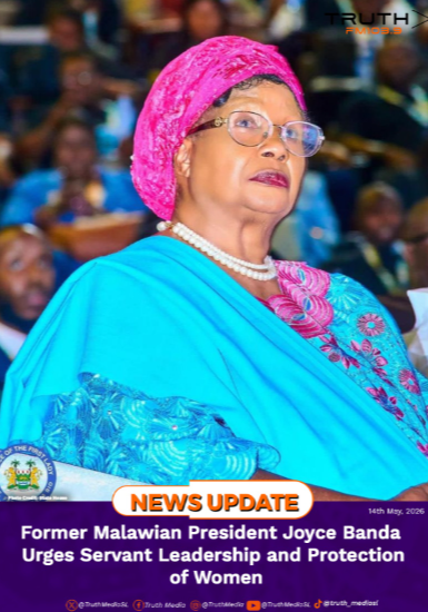 Former Malawian President Joyce Banda Urges Servant Leadership and Protection of Women