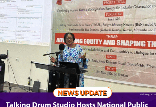 Talking Drum Studio Hosts National Public Policy Dialogue On Women’s Empowerment