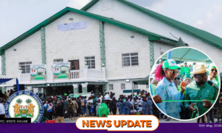 Bio Commissions New SLPP Office in Kono, Urges Party Unity Ahead of Future Contests