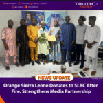 Orange Sierra Leone Donates to SLBC After Fire, Strengthens Media Partnership