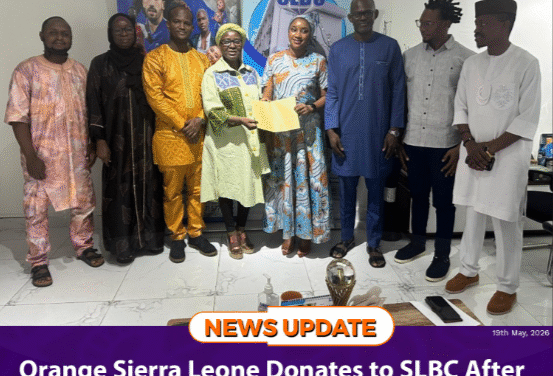 Orange Sierra Leone Donates to SLBC After Fire, Strengthens Media Partnership