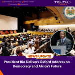President Bio Delivers Oxford Address on Democracy and Africa’s Future