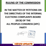 PPRC Rules on APC Internal Election Petitions, Orders Reruns and Upholds Results Across Key Wards