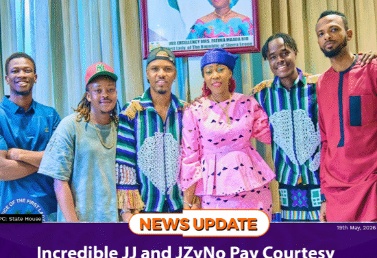 Incredible JJ and JZyNo Pay Courtesy Call on First Lady Fatima Bio