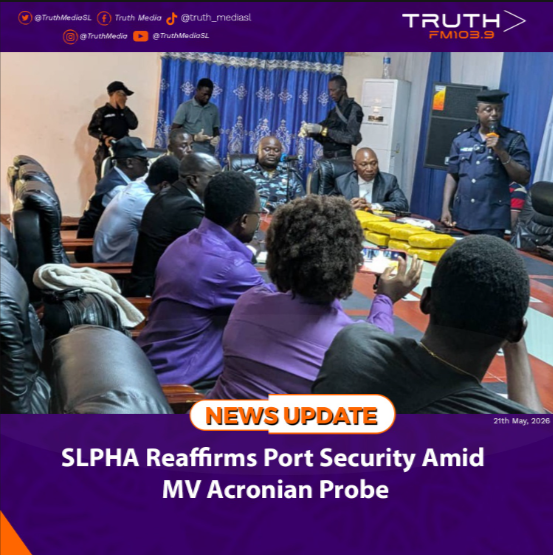 SLPHA Reaffirms Port Security Amid MV Acronian Probe