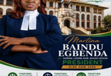 Martina Baindu Egbenda Declares Bid for SLBA Presidency