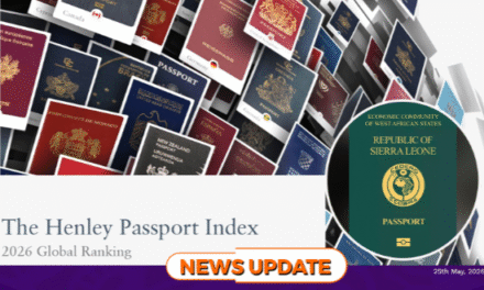 Sierra Leone Passport Ranked 73rd Globally, Trails Neighbours in West Africa
