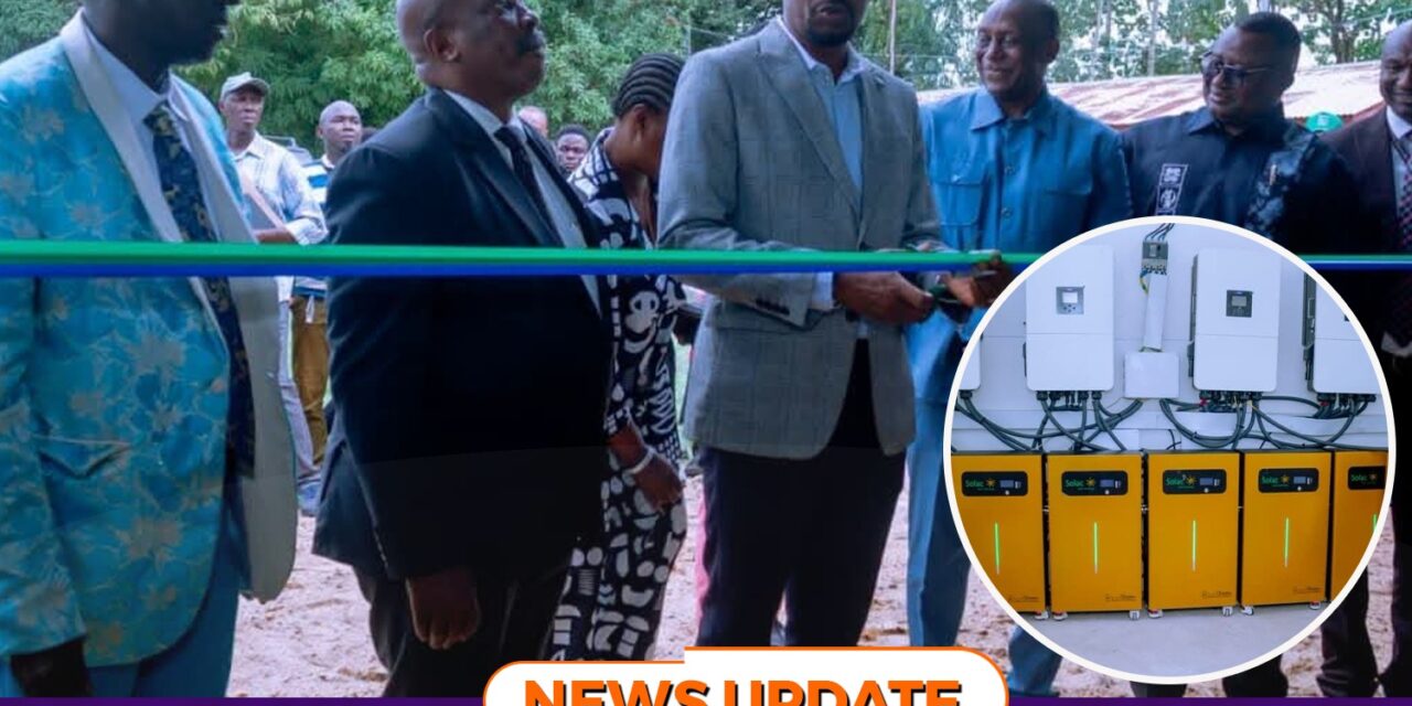 Deputy Higher Education Minister Commissions Solar Electrification Project at EBK University