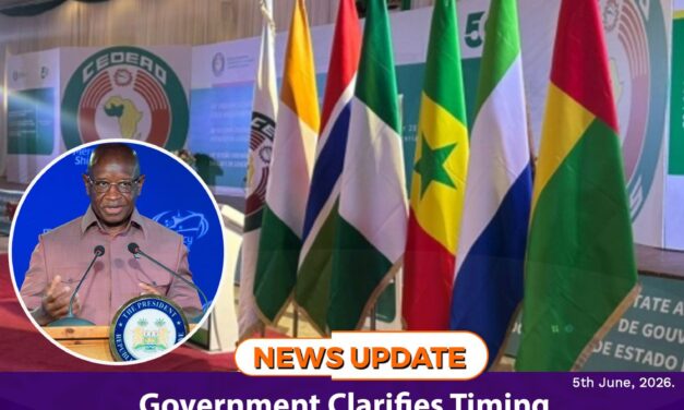 Government Clarifies Timing of ECOWAS Summit
