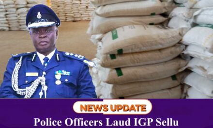 Police Officers Laud IGP Sellu as Rice Backlog Cleared
