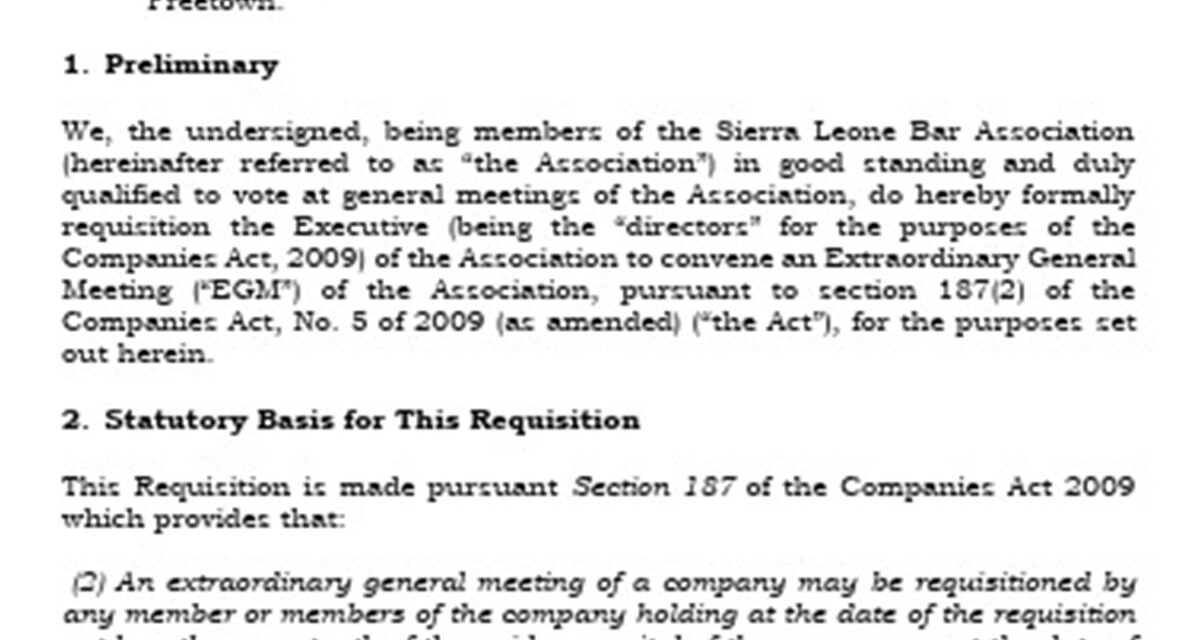 SLBA Members Demand Urgent Extraordinary Meeting