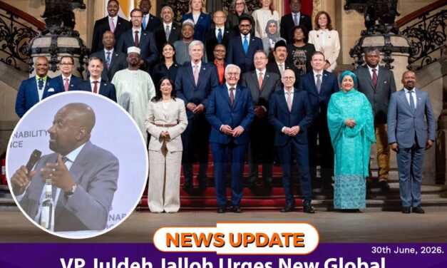 VP Juldeh Jalloh Urges New Global Architecture to Shield Vulnerable Economies