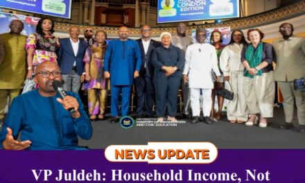 VP Juldeh: Household Income, Not Food Prices, Is Sierra Leone’s Biggest Economic Challenge