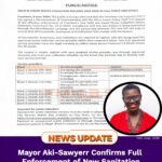 Mayor Aki-Sawyerr Confirms Full Enforcement of New Sanitation Byelaws