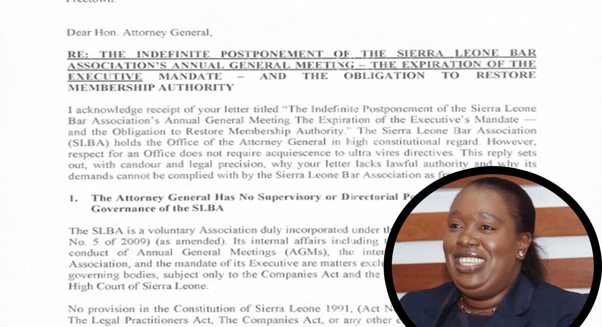 Bar Association Rejects Attorney General’s Directives, Insists on Independence