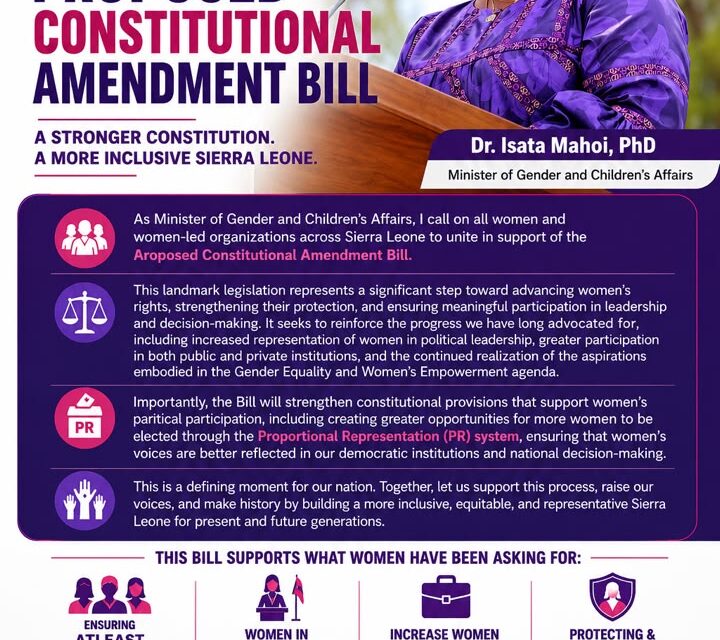 Minister of Gender Calls for United Support on Constitutional Amendment