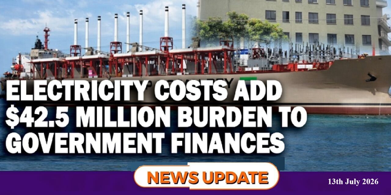 Electricity Costs Add $42.5 Million Burden to Government Finances