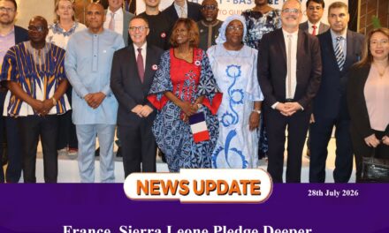 France, Sierra Leone Pledge Deeper Cooperation on Investment, Security and Education