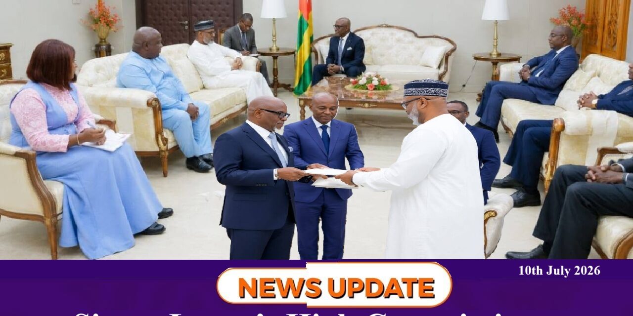 Sierra Leone’s High Commissioner Strengthens Ties with Togo