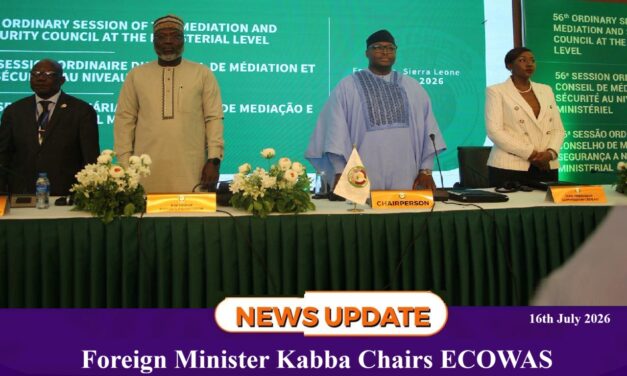 Foreign Minister Kabba Chairs ECOWAS Ministerial Session on Regional Peace, Democratic Stability